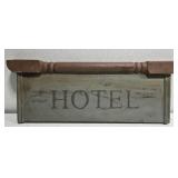 Wood Hotel sign