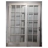 Pair of white doors