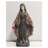 Heavy Chalkware Madonna Statue