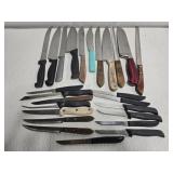 Estate lot kitchen knives