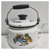Vintage enamel teapot