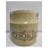 Vintage Yellow pottery cookie jar