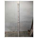White wood column