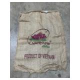 Mercafe Lotus burlap bag from Vietnam
