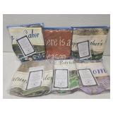 Lot of 6 Thomas Kinkade year of glad tiding flags