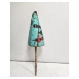 Teal Wooden Lobstet Trap Boat Buoy