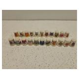 22 misc vintage decorative thimbles