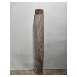Heavy rustic wood column