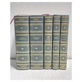 Lot of 5 Vintage Charles Dickens HG Wells Books