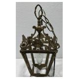 Brass hanging light