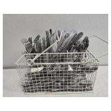 Basket of flatware