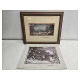 Lot of 2 signed prints