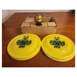 7 raid bug toys with 4 Frisbees