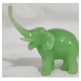 Jade style decorative elephant SEE DESCRIPTION