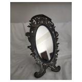 Vintage metal standing mirror