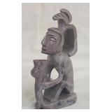 Purple stone decorative statue