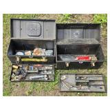 Lot of 2 Tool Boxes of Tools