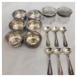 Small sterling silver bowls spoons and more