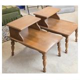 Pair of Wooden Vintage Side Tables