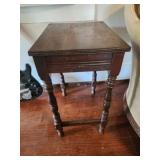 Small wooden side table