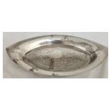 Solid Sterling silver monogram plate 216g