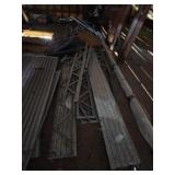 Large lot of Tin and Awning Framing