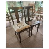 Lot of 2 Antique Oak Chairs