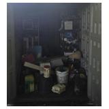 Plastic shed and contents SEE DESC