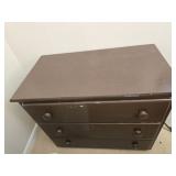3 drawer wood chest