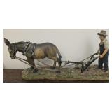 Plastic work mule decor