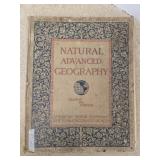 Antique 1901 natural advanced geography book