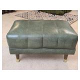 Vintage Mid Century Style Green Foot Stool