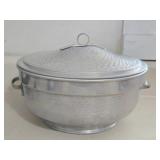 Italian Made Hammered Aluminum Handled Dish