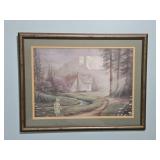 Signed Arnold McDowell Print of Girl in Sunlight