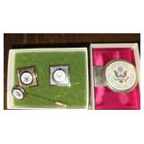 US government pins and money clip