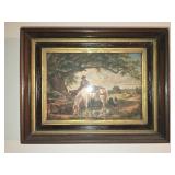 Framed western print