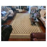 Large beige and gray area rug