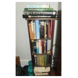 Small book shelf with misc books and more