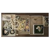Estate lot of costume jewlery