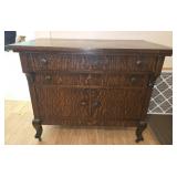 Gorgeous antique tiger oak wood chest
