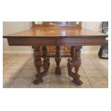 Beautiful Antique Oak Dining Table