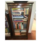 Wooden and glass cabinet SEE DESCRIPTION