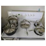 5 pc Members Mark Full Clad Cookware with Lids