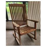 Solid Wood Slat Rocking Chair