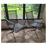 Pair of Metal Rocking Chairs