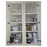 HUGE Kitchen Cabinet Lot of Glasses Mugs & More