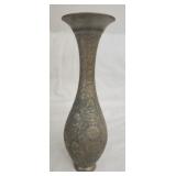 Ornate brass vase