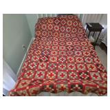 83" by 64" antique quilt