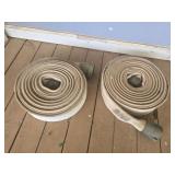 Lot of 2 rolls of fire hoses