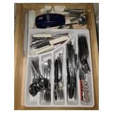 Kitchen Drawer of Eating Utensils Flatware